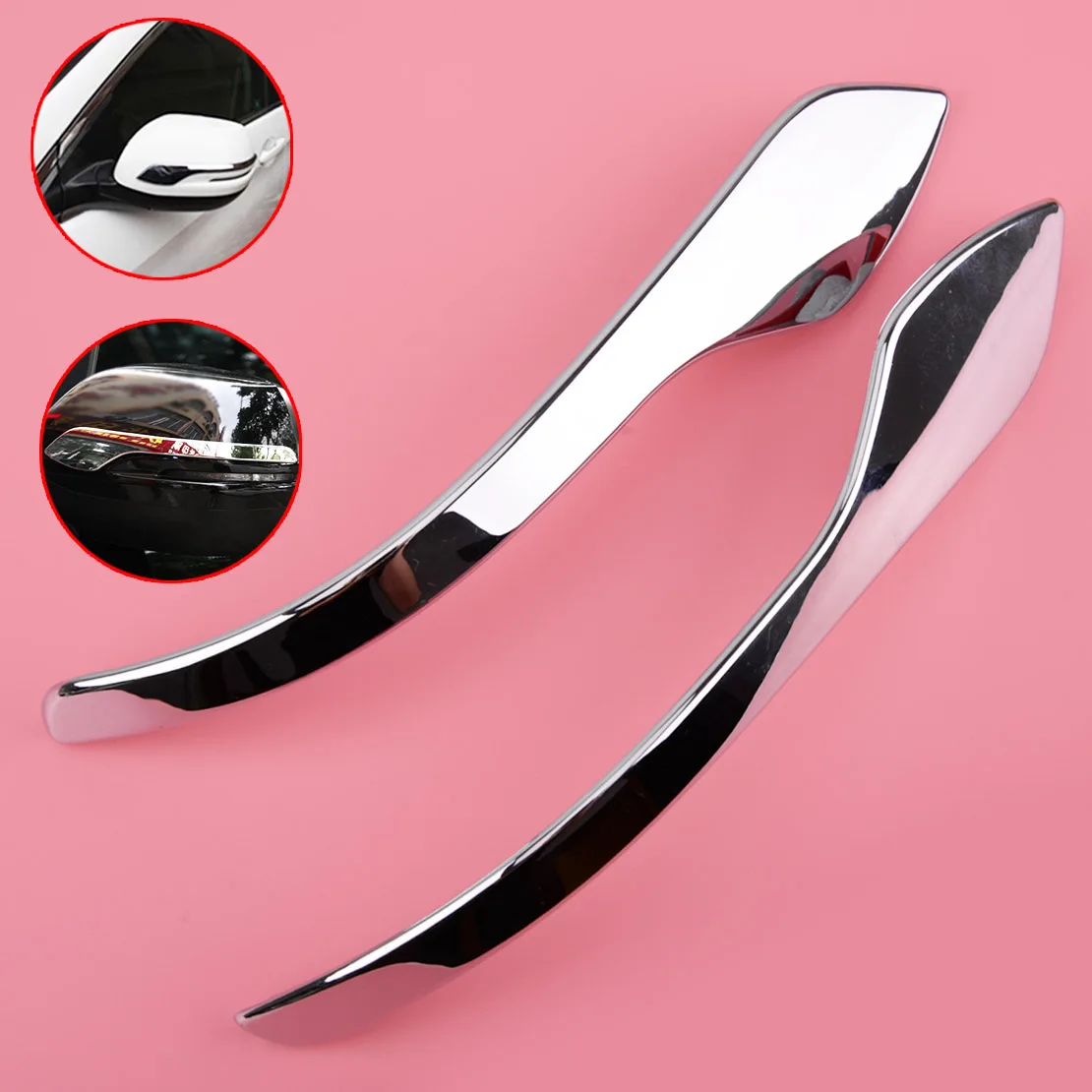 

CITALL Car styling 2pcs ABS Chrome Plated Side Mirror Cover Rearview Cover Trim Fit for Honda CRV 2017