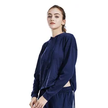 Женская Спортивная одежда для бега с длинным рукавом, одежда для фитнеса, спортивные топы с капюшоном, блузки, одежда для йоги, футболка