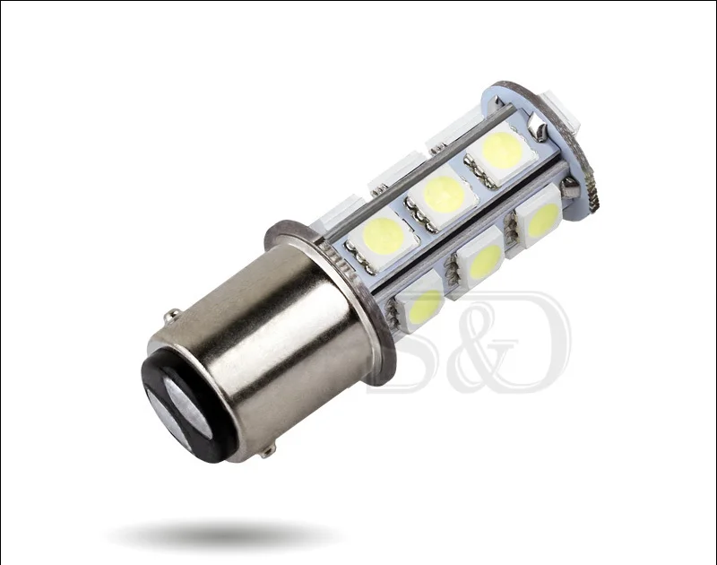 Светодиодный стоп сигнал 2 шт. 1157 BA15D 1142 P21W 18 SMD 5050 13 светодиодный лампа белый авто