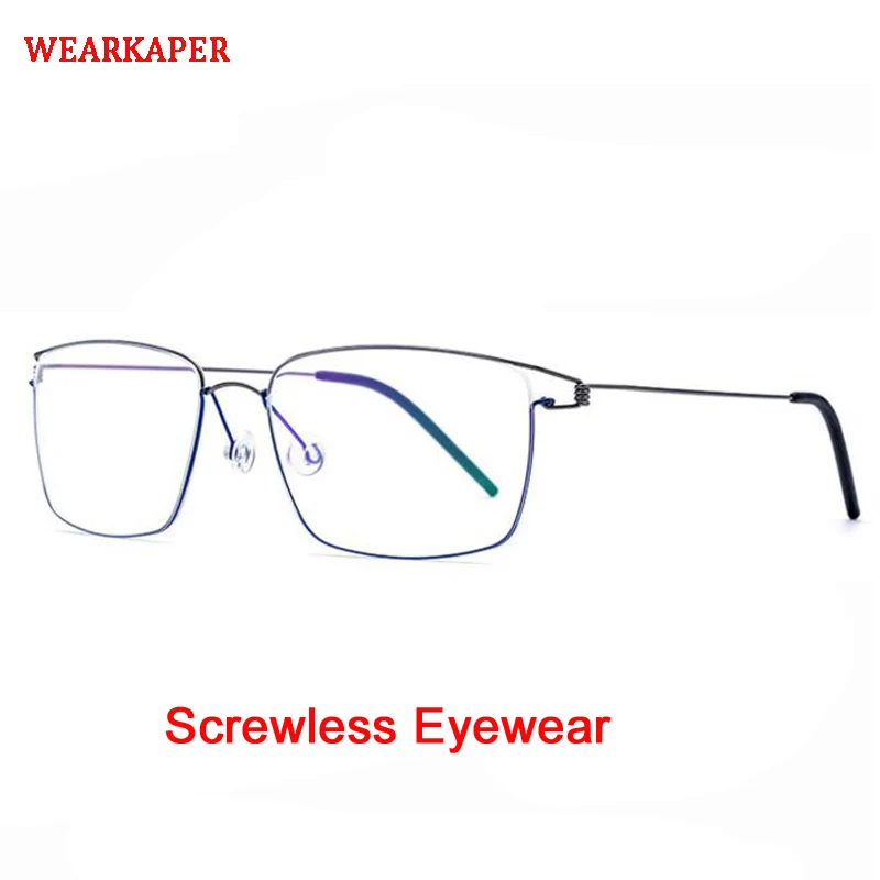 

2019 New Titanium Alloy Optical Glasses Frame Men Prescription Eyeglasses Women Brand Designer Myopia Korea Screwless Eyewear