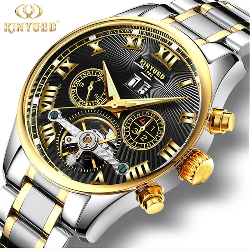 2017 font b Men s b font Watches De Luxe Top Brand KINYUED Sapphire font b