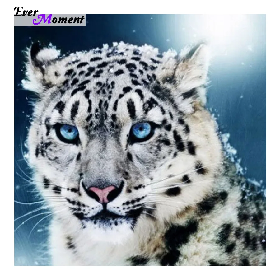 

5D diamond painting mosaic handmade animal cross stitch crystal square sets decorative Diamond embroidery snow leopard ASF437