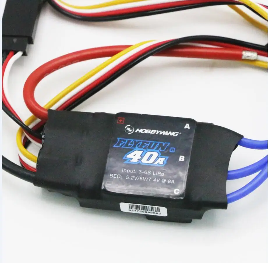 Hobbywing FlyFun V5 40A ESC 3-6S Lipo Brushless Motor Electrical Speed Controller for Drone Airplane