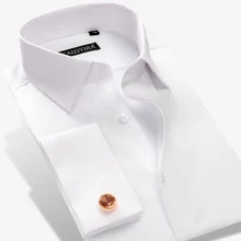 CAIZIYIIJIA, новинка, роскошный бренд, хлопок, белые и красные французские запонки, с длинным рукавом, мужские рубашки высокого класса, мужские свадебные рубашки