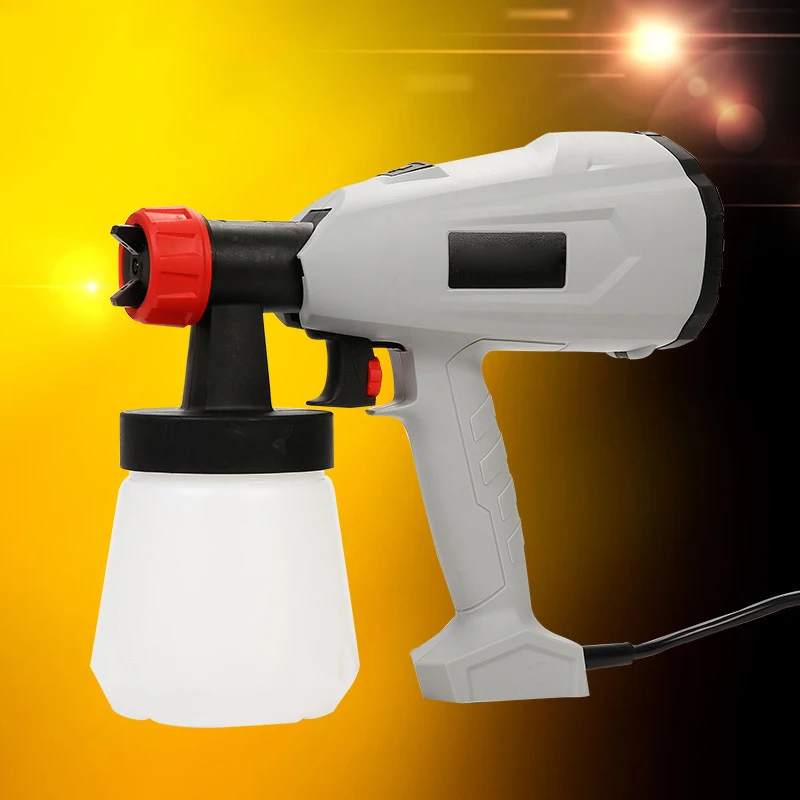 

Electric Paint Sprayers Adjustable Valve Knob 700ml Detachable Container for Car Home Painting SKD88