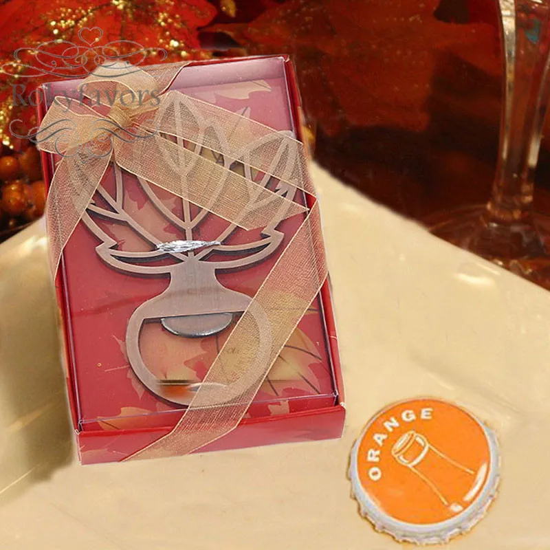 20pcs Maple Leaf Bottle Opener Favors Fall Theme Wedding Favours Bridal