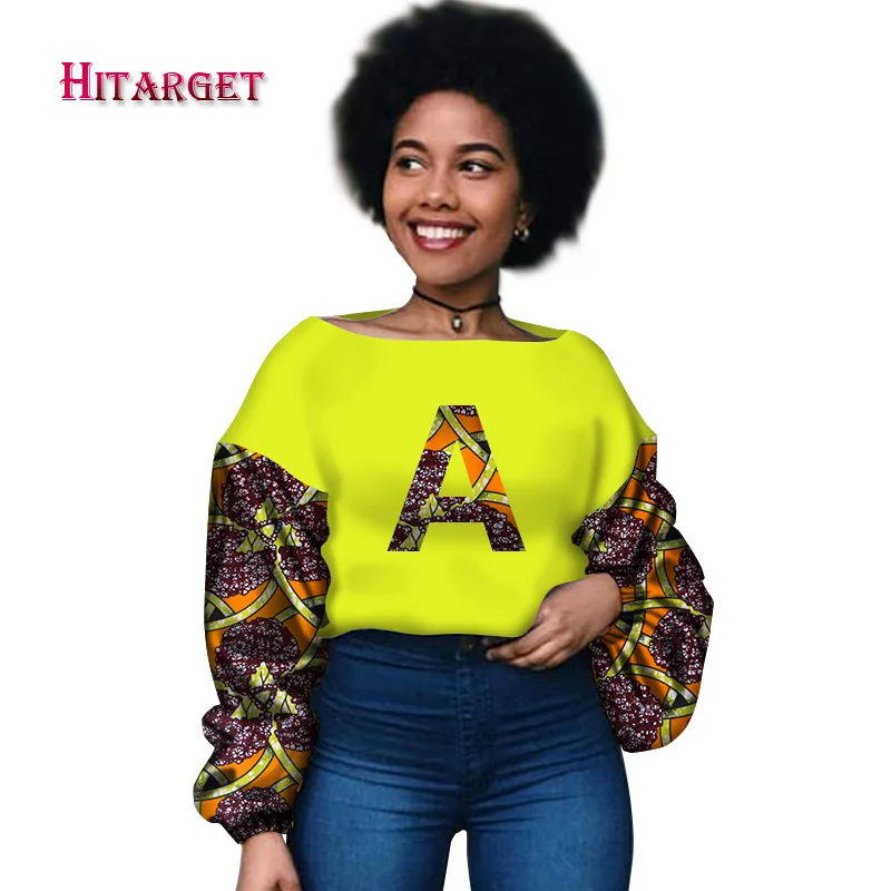 Новая африканская Дашики женская одежда Bazin Riche модный элегантный короткий топ с круглым вырезом рубашки Анкара африканская одежда WY3002 - Цвет: 23