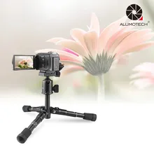 ALUMOTECH M225+CK30 Portable Aluminum Tripod Compact Desktop Table Tripod with Ballhead for Sony Canon Nikon DSLR Camera