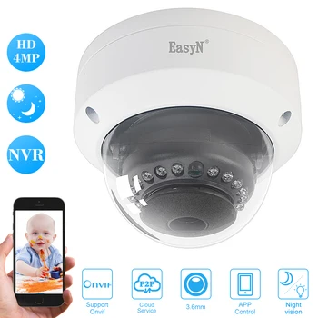 

EasyN HD 4MP IP Camera 3.6mm POE IP Camera CCTV Security Camera Support Motion Detection Phone APP H.264 P2P Onvif Night Vision