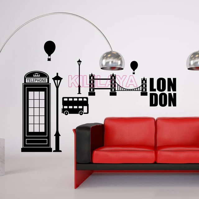 sticker london street travel vinyl wall stickers home decor wall
