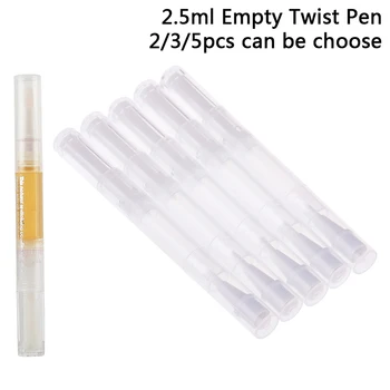 

2/3/5Pc 2.5ml Cuticle Revitalizer Nutrition Oil Nail Art Treatment Manicure Soften Pen Tool Nail Cuticle Oil Pen Empty Twist Pen