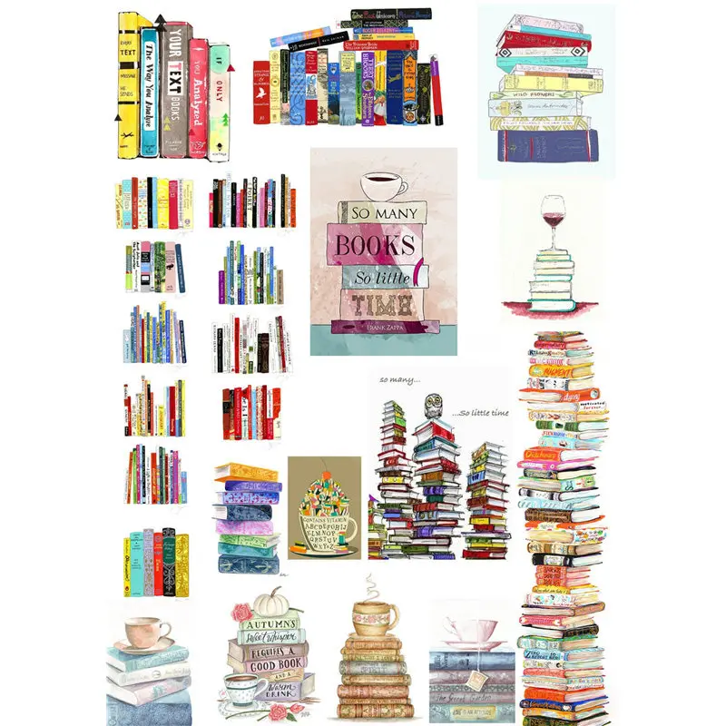 

2PCS Books Label Deco Mohamm Handmade Diary Stationery Sticker Pack Notebook Agenda Bullet Journal Stickers Planner Scrapbook vv