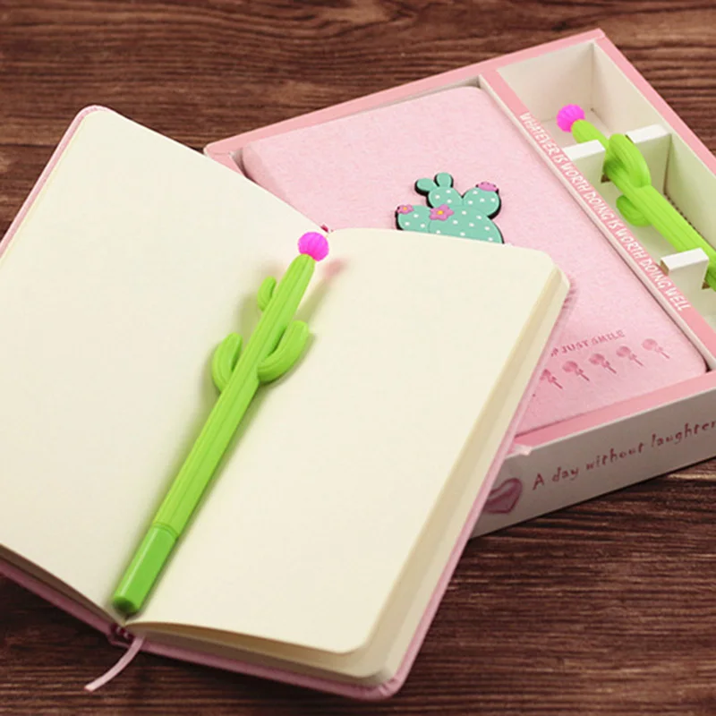 Кактус Ноутбук С КАКТУСОМ ручка пустой розовый ноутбук для девочек