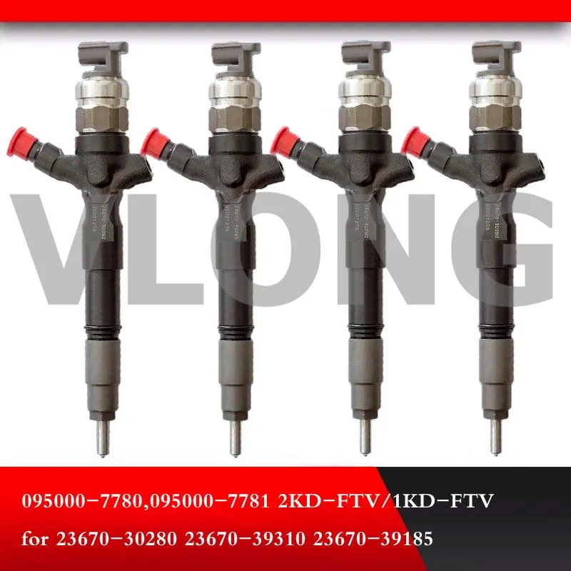 도요타 Hilux 디젤 연료 인젝터, 095000-7780, 095000-7781, 095000-8290, 23670-0L050, 23670-30280, 23670-39310, 23670-39185