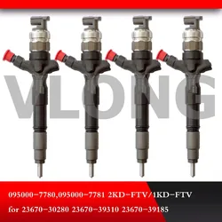 Diesel Fuel Injectors 095000-7780 095000-7781 095000-8290 23670-0L050 23670-30280 23670-39310 23670-39185 Toyota Hilux Injector