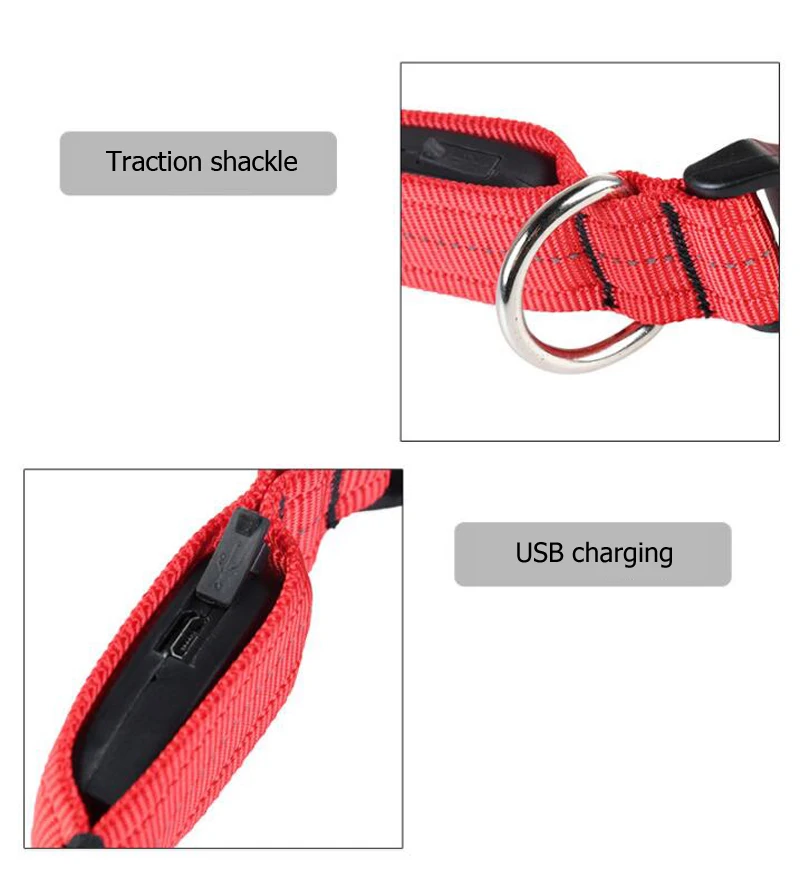 Pet USB Charging Collar LED Light Night Anti-lost Anti-car accident Charging Dog Collars Pet Luminous Safety Supplies            (9)