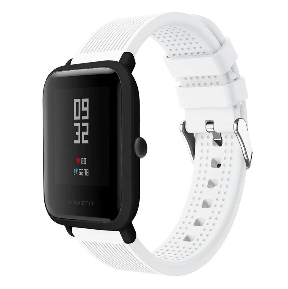 Умные аксессуары, ремешок, двойной цвет, браслет, ремешок для Xiaomi Huami Amazfit bip, Молодежные умные часы, 20 мм, сменный ремешок для часов