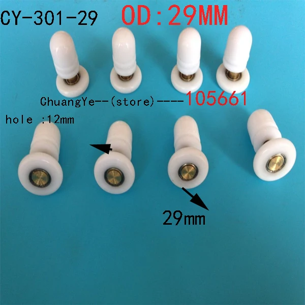 8x-rolos-de-porta-de-chuveiro-lateral-corredores-rodas-polias-de-diametro-29mm