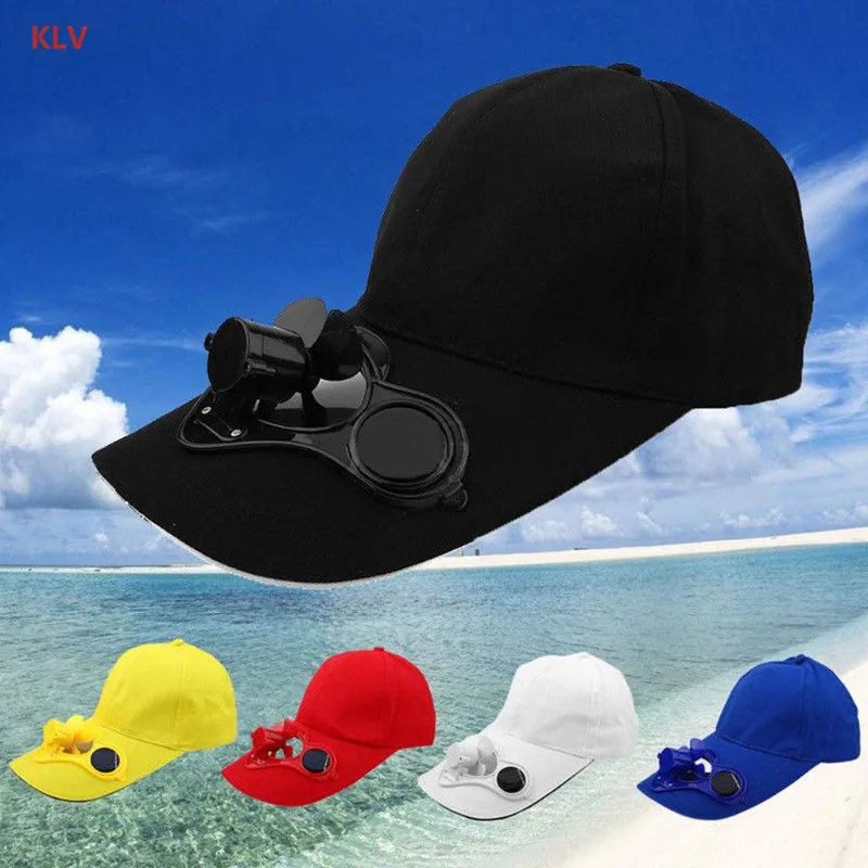 

Solar Panel Powered Fan Cooling Baseball Cap Summer Sport Outdoor Cap Travel New