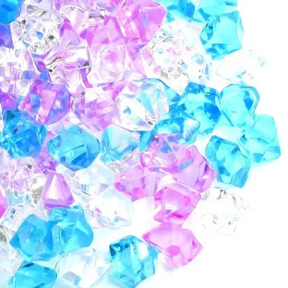 Прочный Пластик аквариумные украшения камень, 150 штук, синие/розового, белого цвета