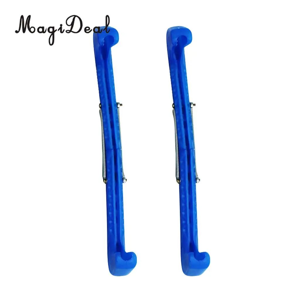 2 Pair Plastic Ice Hockey Figure Skate Walking Blade Guard Protective Cover