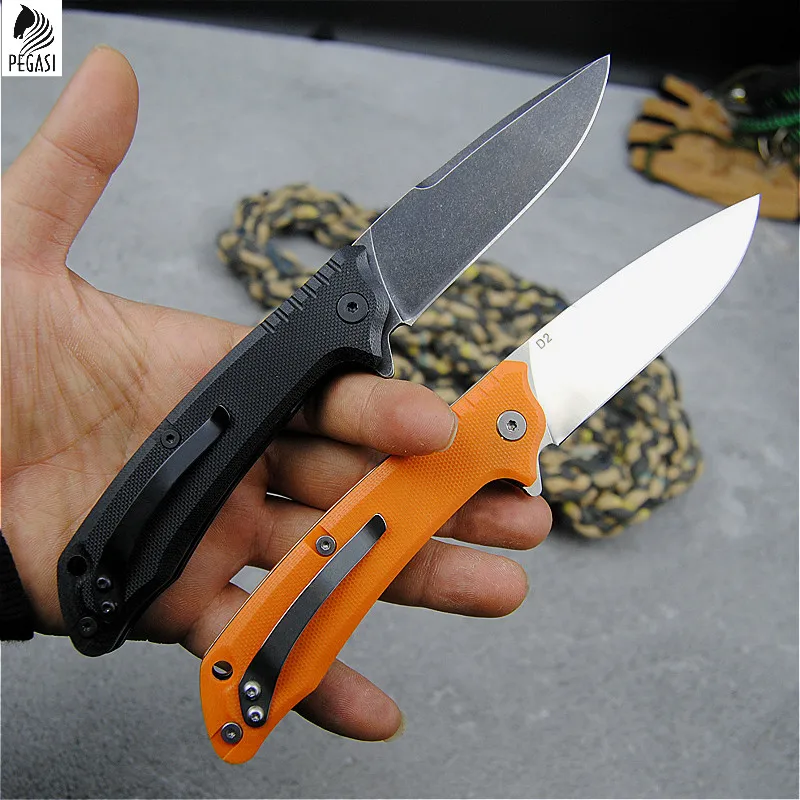 

PEGASI blade material (cryogenic treatment) 60HRC portable folding knife rapid opening TC4 titanium alloy camping folding knife