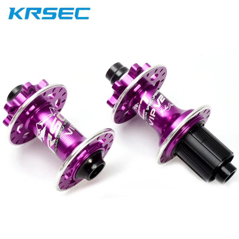 

KRSEC Front Rear Hub 32 Holes Bicycle Hubs QR Thru Axis 5 Bearings 6 Pawls 72 Clicks AM FR MTB Mountain Bike Ultralight 465g