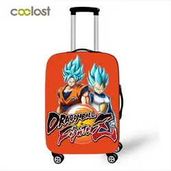 Аниме Dragon Ball Чемодан Защитная крышка дорожные аксессуары Saiyan Goku Вегета эластичный Анти-пыли чемодан Крышка для 18- 28 дюймов