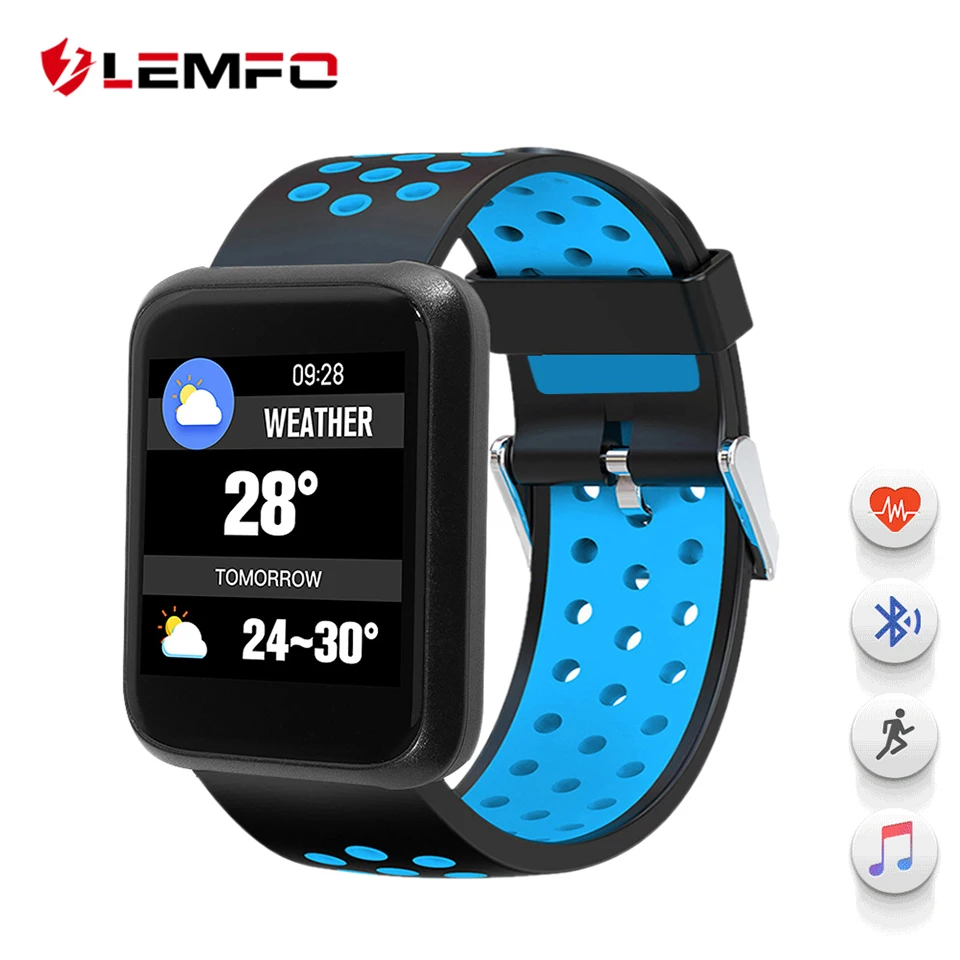 

LEMFO 2018 Smartwatch SPORT 3 Fitness Tracker Heart Rate Blood Pressure Monitoring Waterproof BT4.1 Smart Watch Man Woman