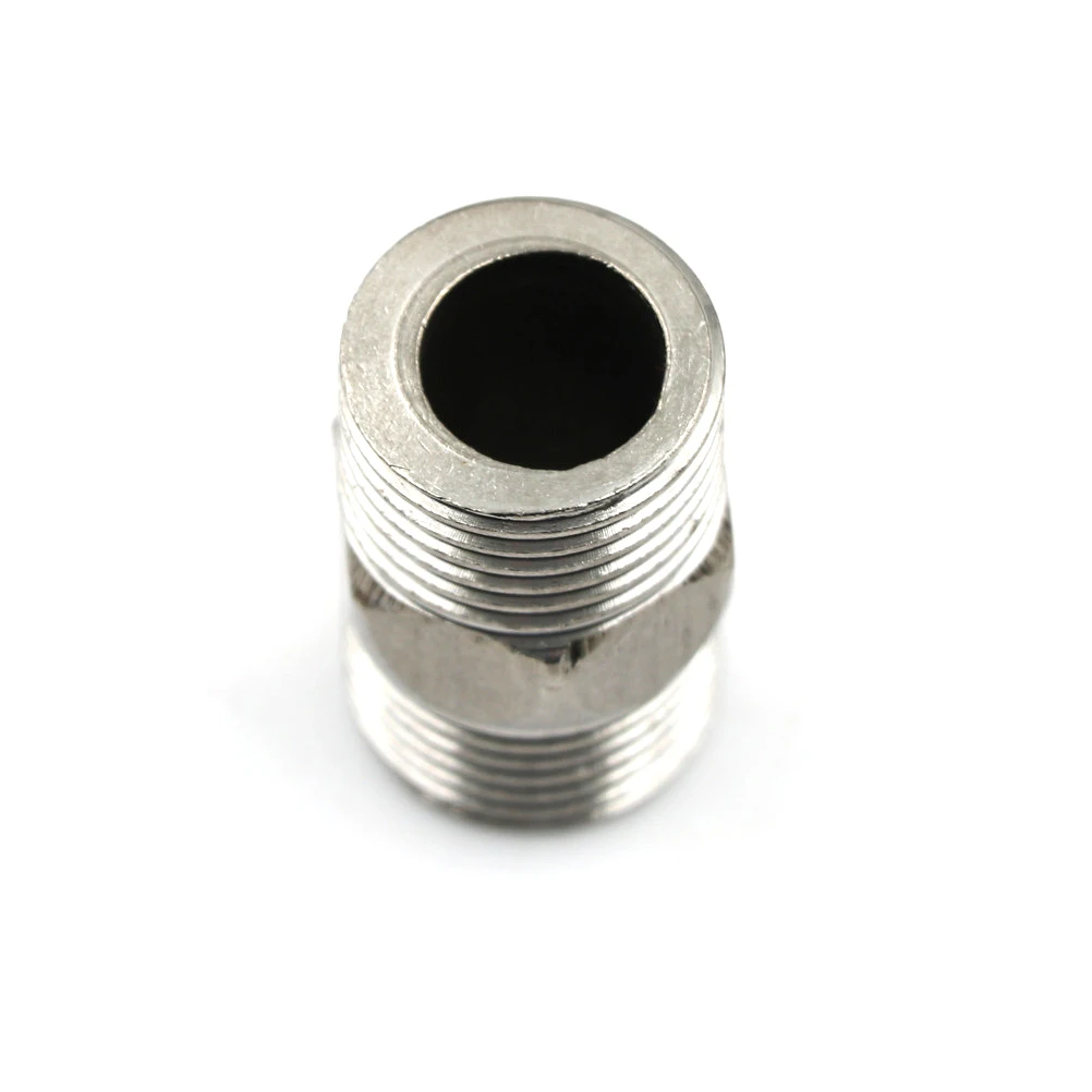 1 шт. шестигранная труба 1/2 дюйма из нержавеющей стали|threaded pipe fittings|hex nipplemale hex nipple |