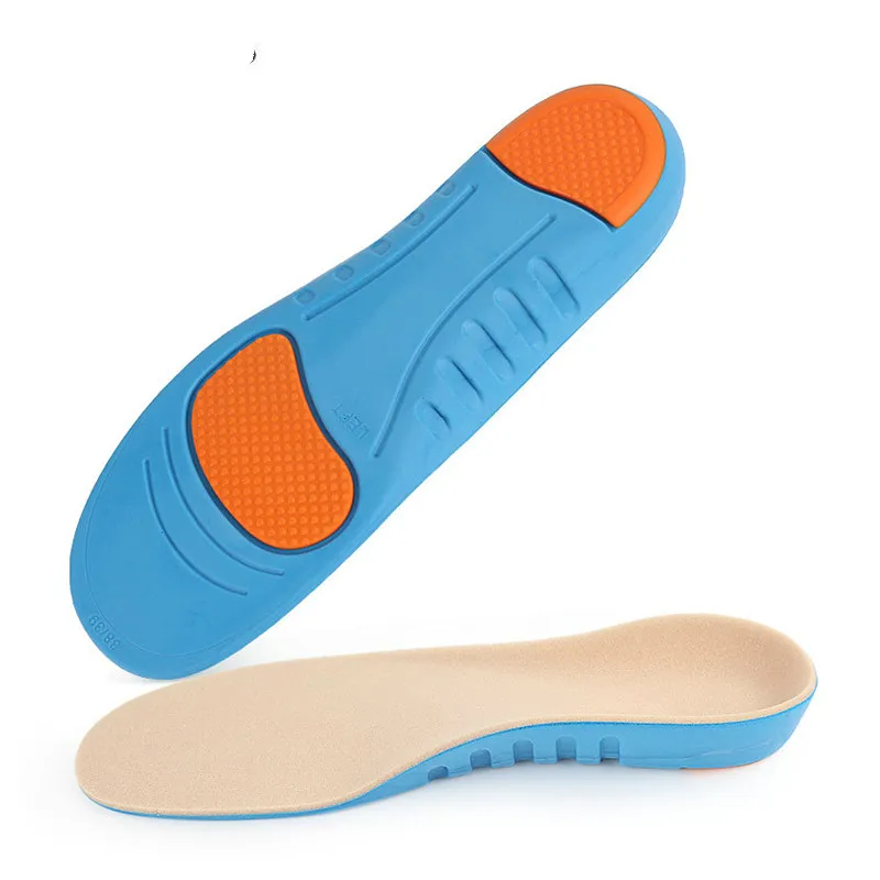 

Pu Sports Orthotic Insole Pad For Shoes Inserts Flat Feet Arch Support Shock Absorbing Men Women Orthopedic Shoes Insole Pad