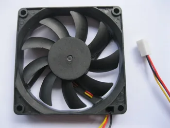 

2 pcs Brushless DC Cooling Fan 9 Blade 5V 8015s 80x80x15mm 3 Wires Black