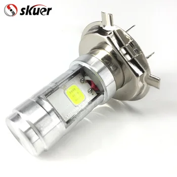 

skuer Free shipping H4 LED COB Motorcycle Bixenon Motorbike Headlight Headlamp Motor Bike Fog Lamp Bulb Light