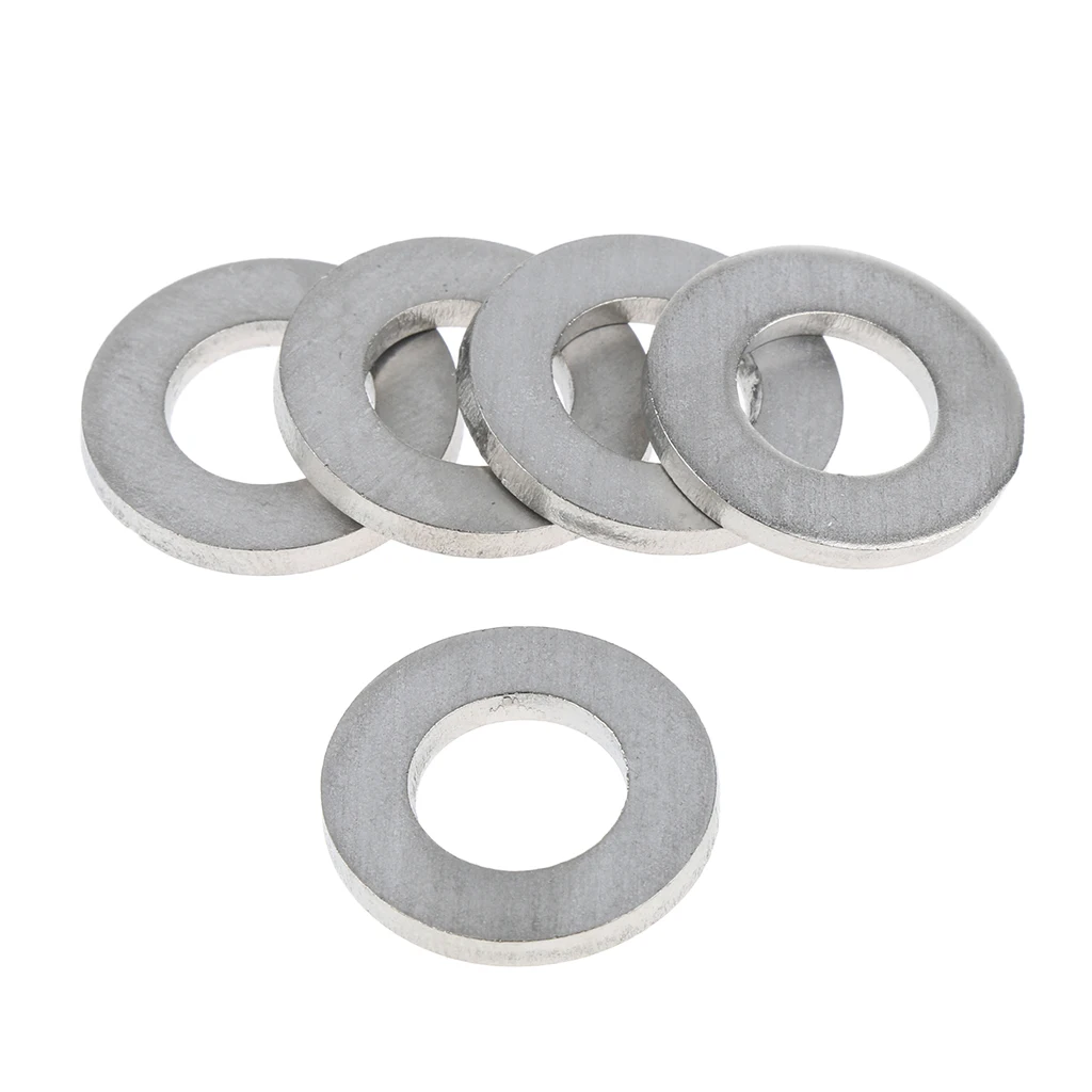 5 Pieces/lot M10 Titanium Alloy Flat Washer Gasket Plain Washer for Screws Bolt
