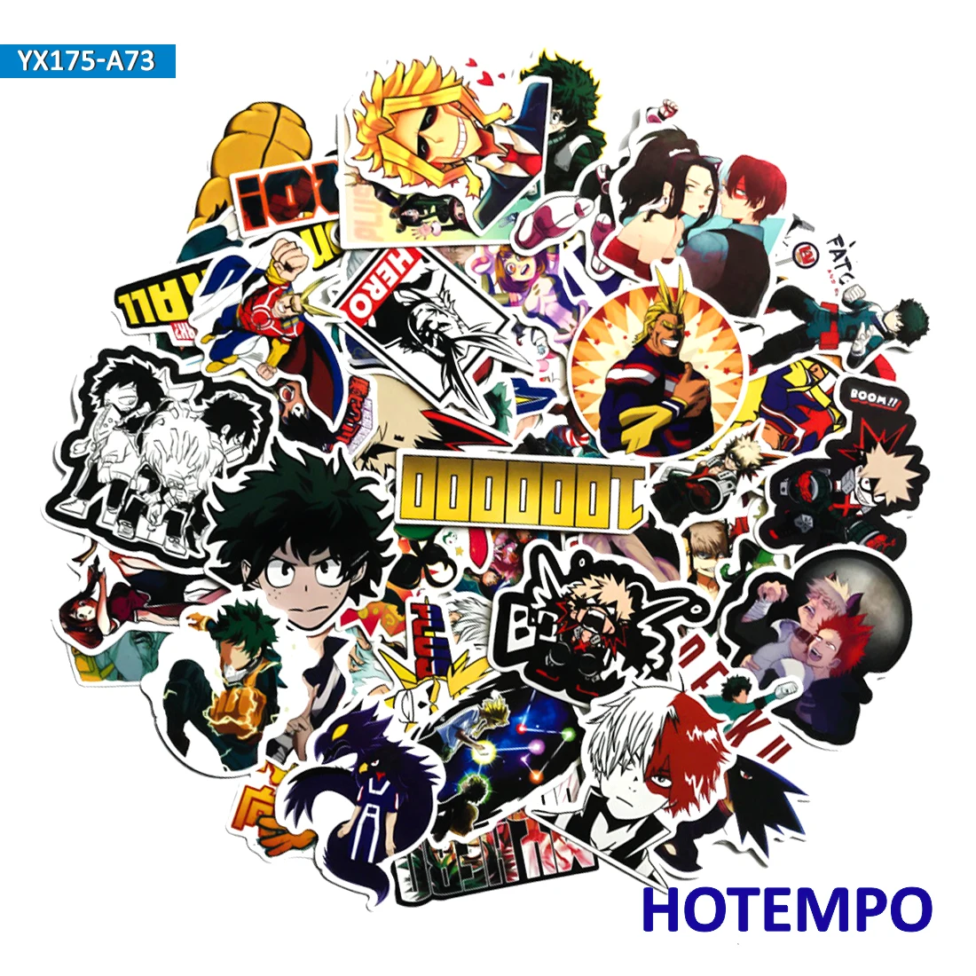 70pcs Izuku Midoriya All Might Boku no Hero Academia Character Sticker for Mobile Phone Laptop Luggage Skateboard Car Stickers 70pcs Izuku Midoriya All Might Boku no Hero Academia Character Sticker for Mobile Phone Laptop Luggage Skateboard Car Stickers