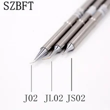 SZBFT 1 шт. t12 наконечники серебро T12 J02 JS02 JL02 ручка паяльник наконечники 155 мм длина сварочная паяльная станция Замена наконечника