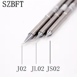 SZBFT 1 шт. t12 советы Серебряный T12 J02 JS02 JL02 ручка паяльников 155 мм Длина Сварка паяльной станции Совет заменить