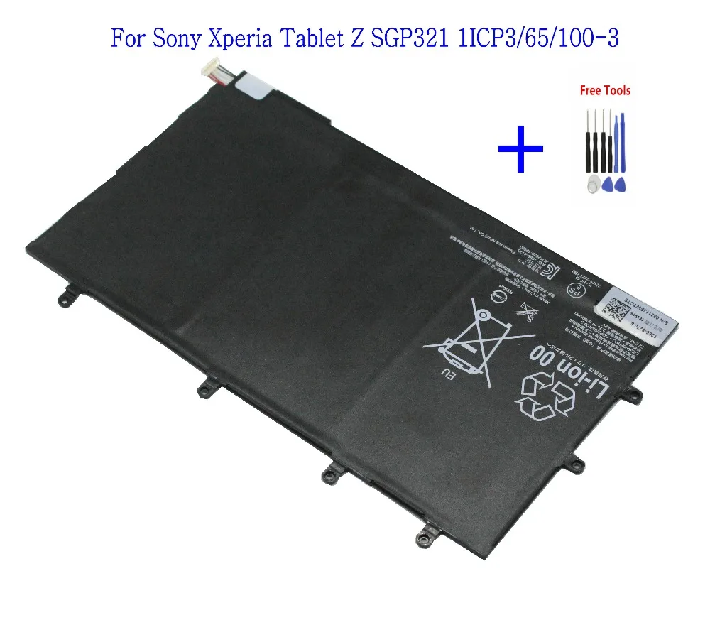 1x6000 мА/ч, LIS3096ERPC Замена Батарея для sony для Xperia Z планшеты 1ICP3/65/100-3+ набор инструментов для ремонта