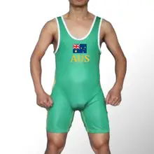 Австралийский человек, Бодибилдинг для тяжелой атлетики, твердый, на заказ, плотное борцовское трико, одежда для спортзала, тренировка, мужские колготки