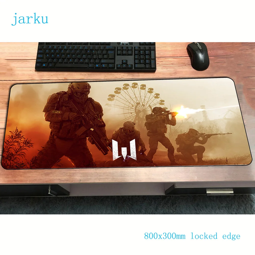 Коврики warface 800x300x3 мм компьютерный игровой коврик для мыши большой с клавиатурой