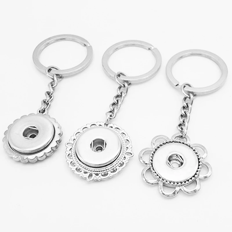 

NF015 new snap button jewelry Key ring keychain key chain (fit 18mm snaps)