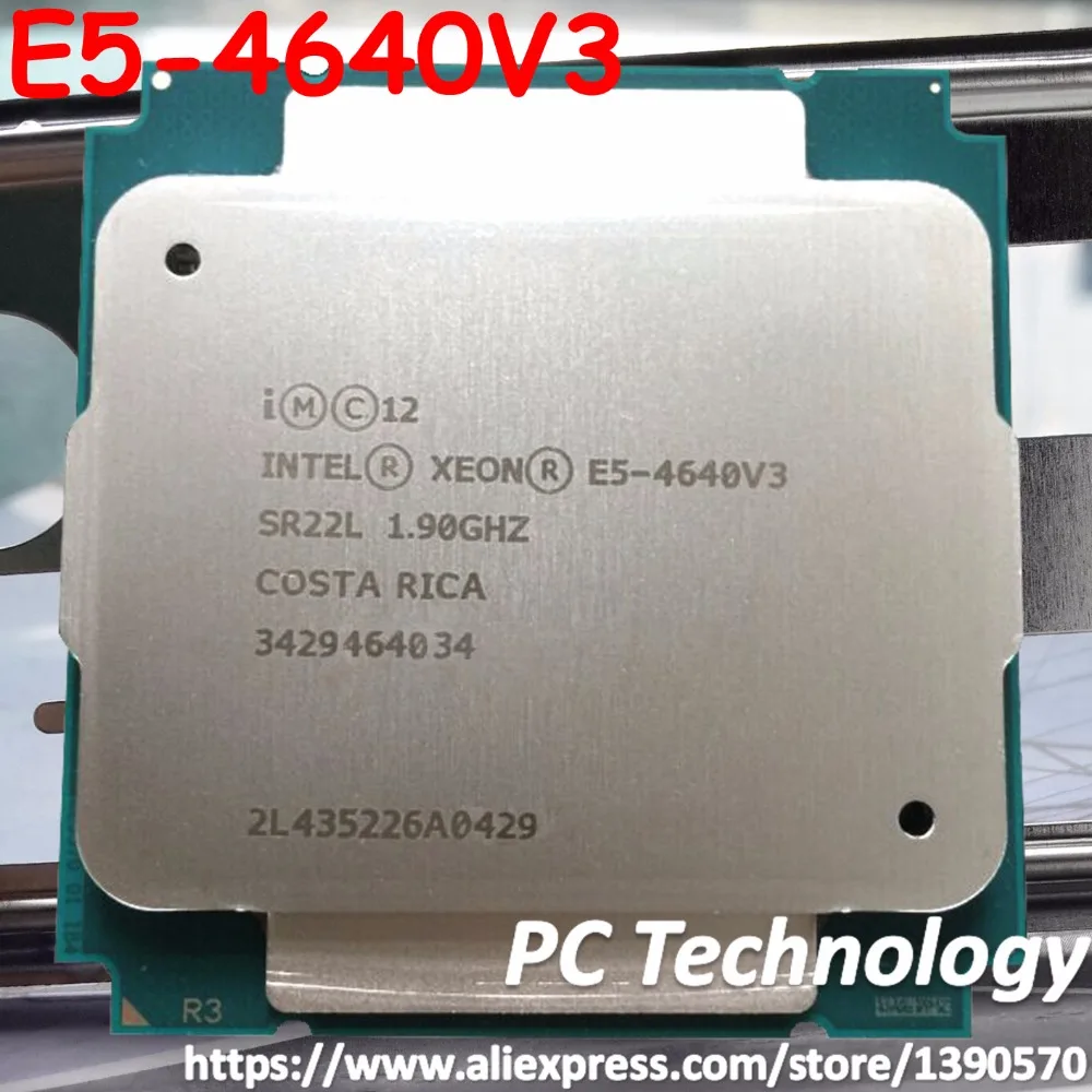Оригинальный смартфон Intel Xeon E5 4640V3 1 9 ГГц 12 ядер 30 Мб SmartCache 4640 V3 | Компьютеры и офис