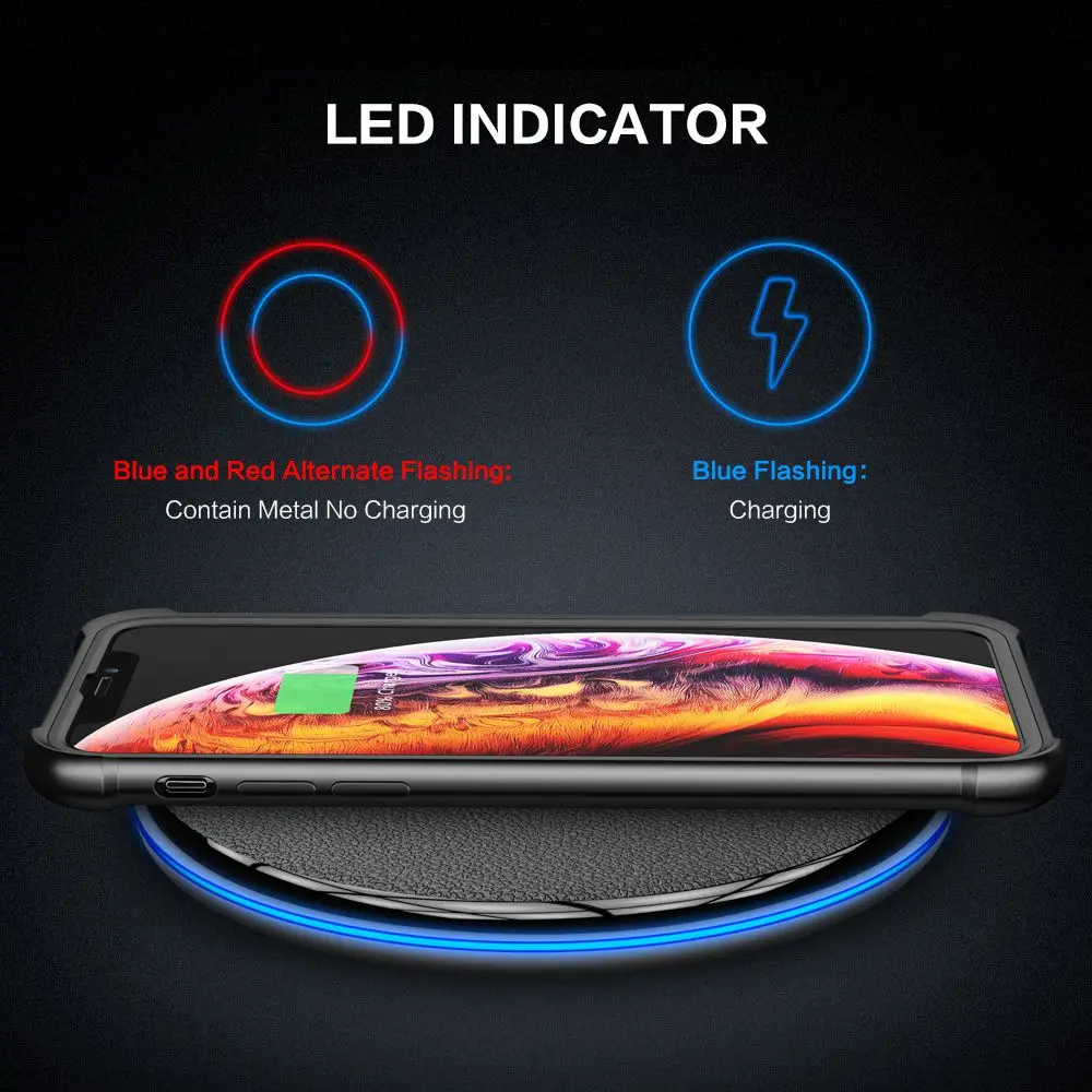 Беспроводное зарядное устройство для Samsung S10E S8 S10 Plus Note 9 5 8 S6 Edge|Зарядные