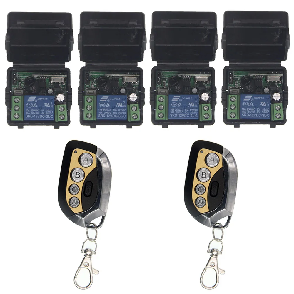 

Mini Size Smart Home DC 12V 1CH 1 CH Wireless Remote Control Switch Relay Output Radio Receiver Module and Transmitter