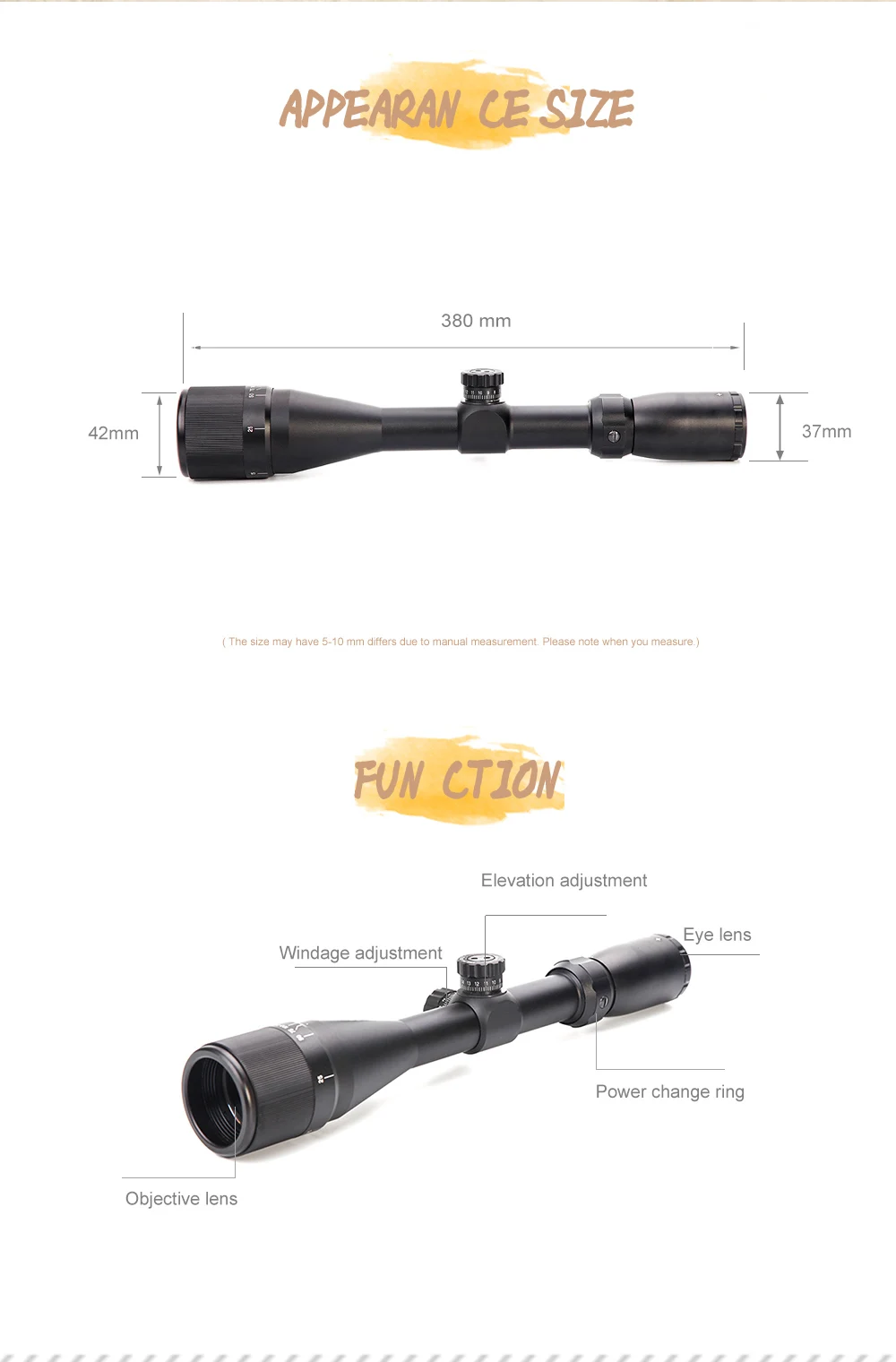 Тактический DIANA 4-16X42 Riflescope охотничий прицел оптический прицел кольца для SG страйкбол винтовка духовое ружье Охота Сфера