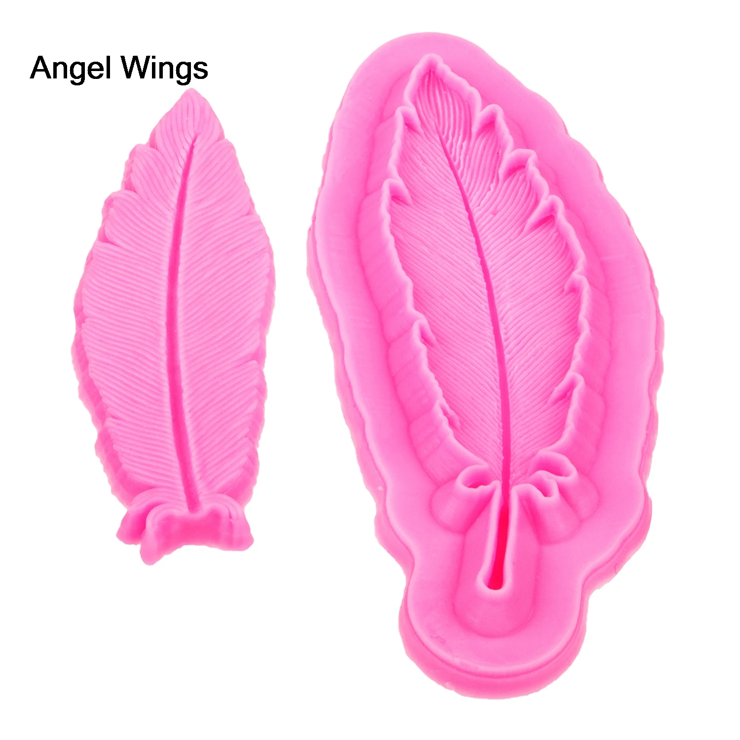 Крылья Ангела пищевая 3D силиконовая форма для кексиков форма перо Форма для обратного формования полимер шоколада украшения инструменты F1170
