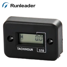 1 шт. газовый двигатель MX черный Тахометр Счетчик часов для газового двигателя мотокросса морской планер снегоход ATV газонокосилка