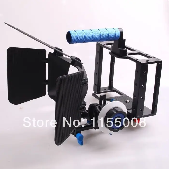 DSLR Camera Cage Rig + Follow Focus + Matte Box case For Nikon D610