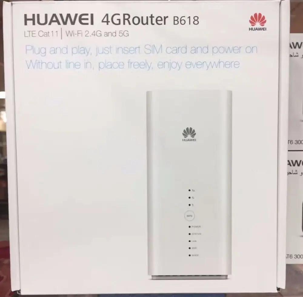 Разблокированный huawei B618s-22d Cat11 4 аппарат не привязан к оператору сотовой связи Band 1/3/7/8/20/38 600Mbs Беспроводной фрезерный станок