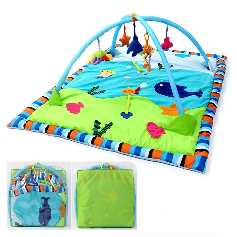 Large Baby Playmat Rainforest Ocean Baby Gym Activity Play Mat Game